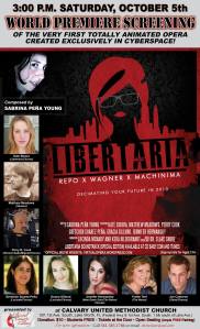 Poster art for the world premiere of Liberteria.